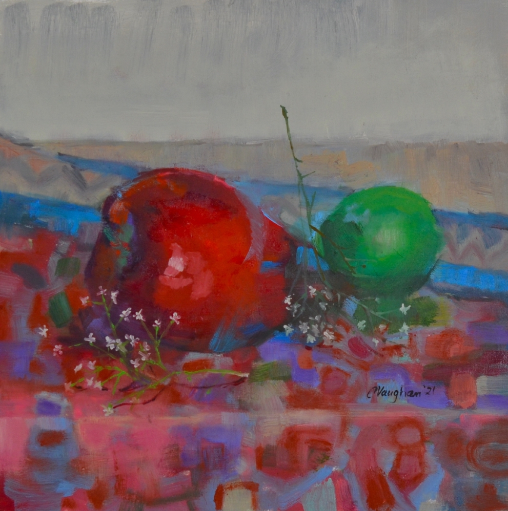 SOLD “Apple & Lime”  12x12