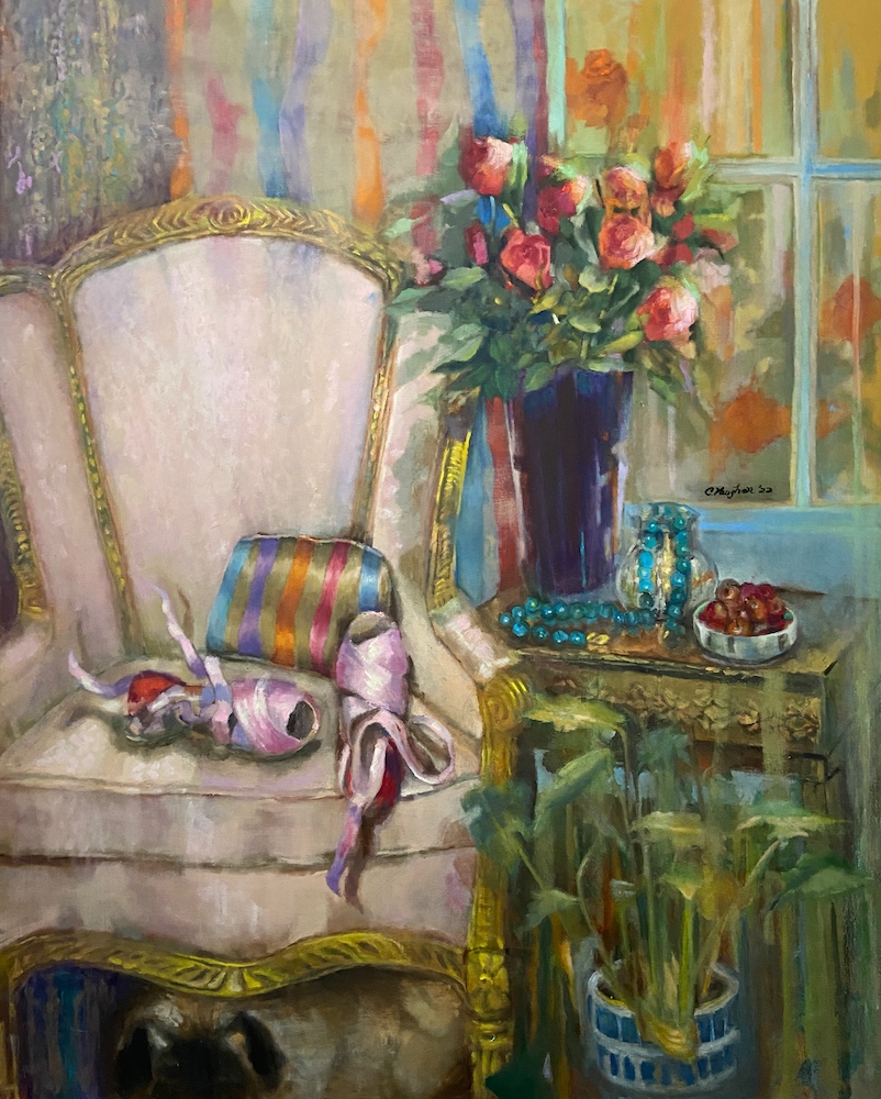 “Camille Doncieux's Drawing Room”  32x40