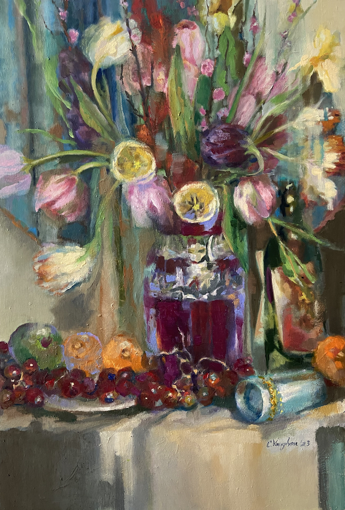 “Spring Flowers”  25x17