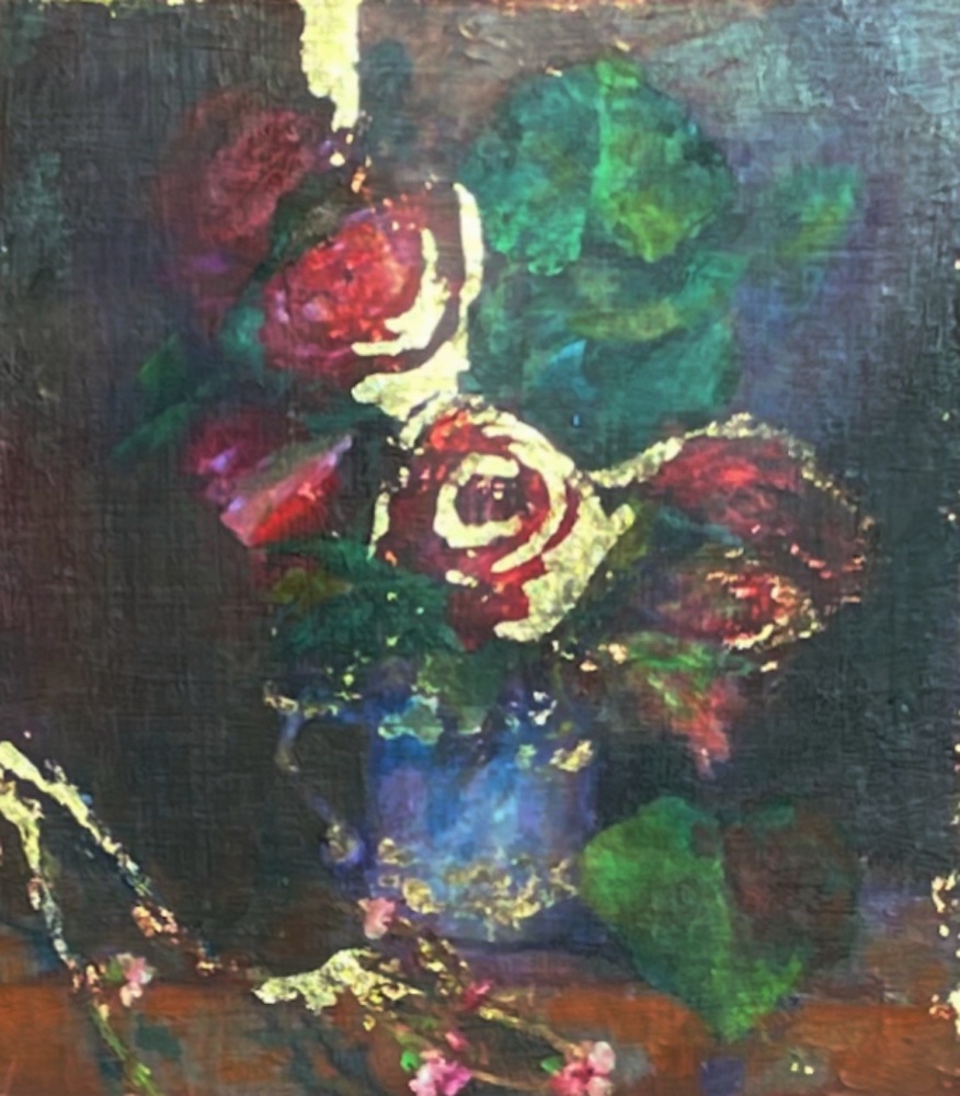 “Still Life with 24 Karat Gold”  12x10